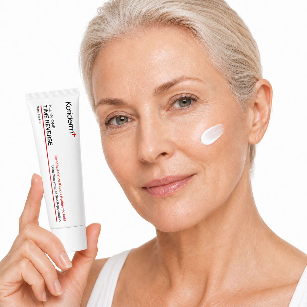 Koriderm Time Reverse Cream skincare lifestyle image